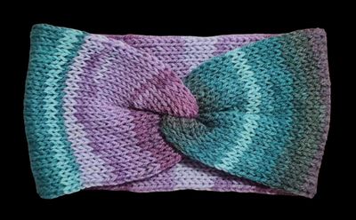 Twisted Earwarmer LW - Purple Ombre